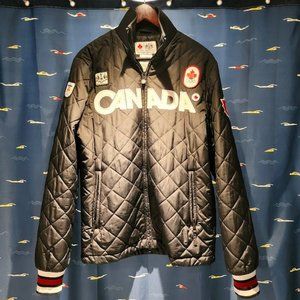 HBC 2010 Team Canada Olympic Black Quilted Podium Jacket